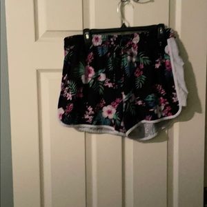 Eye Candy 2x Black Floral Lounge Shorts